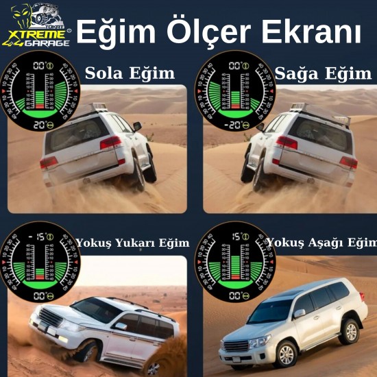 EĞİM ÖLÇER KLİNOMETRE  EKRANI