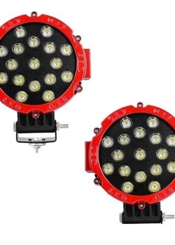 Offroad Sis Lambası 17 Power Ledli 51W Kırmızı Çerçeve  12-48V / Lass289