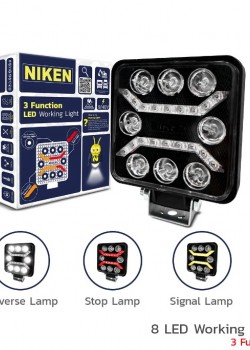 ÇALIŞMA LAMBASI PRO 8 LED 3 FONKSİYON KARE